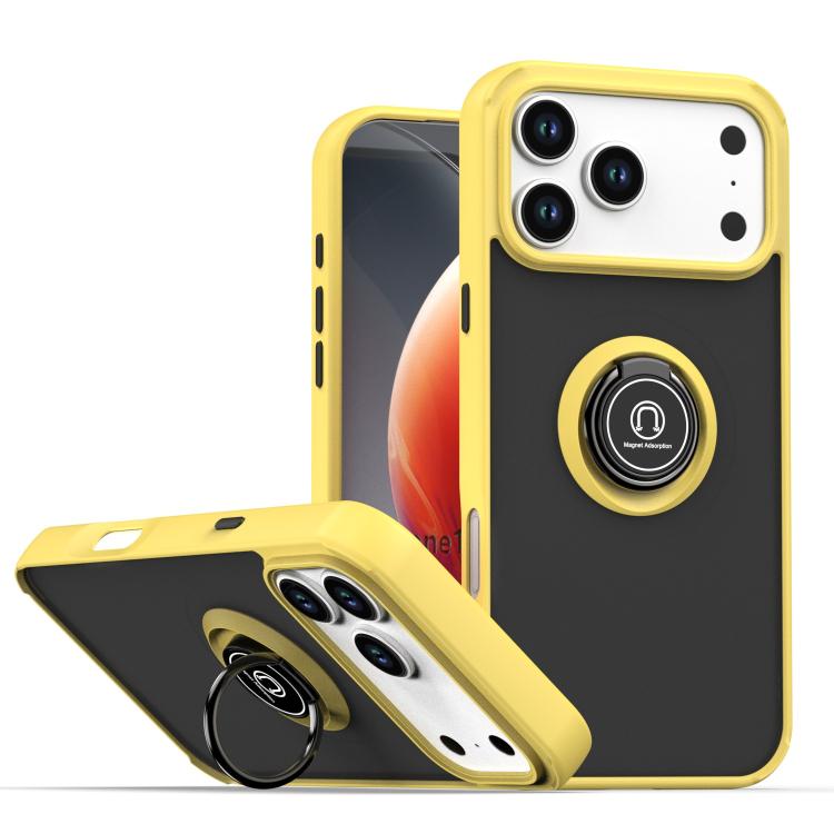 Q Shadow 1 Series TPU + PC Phone Case with Ring, For iPhone 17e / 16e, For iPhone 17 Pro Max, For iPhone 17 Pro