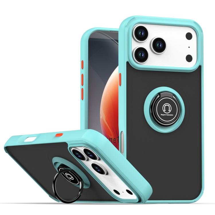 Q Shadow 1 Series TPU + PC Phone Case with Ring, For iPhone 17e / 16e, For iPhone 17 Pro Max, For iPhone 17 Pro