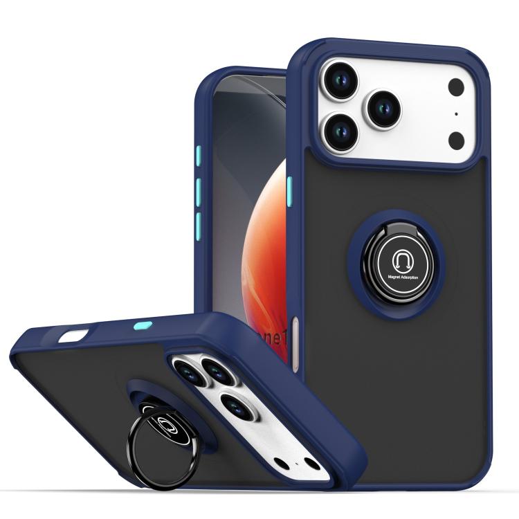 Q Shadow 1 Series TPU + PC Phone Case with Ring, For iPhone 17e / 16e, For iPhone 17 Pro Max, For iPhone 17 Pro