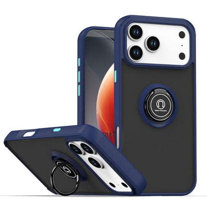 Q Shadow 1 Series TPU + PC Phone Case with Ring, For iPhone 17e / 16e, For iPhone 17 Pro Max, For iPhone 17 Pro