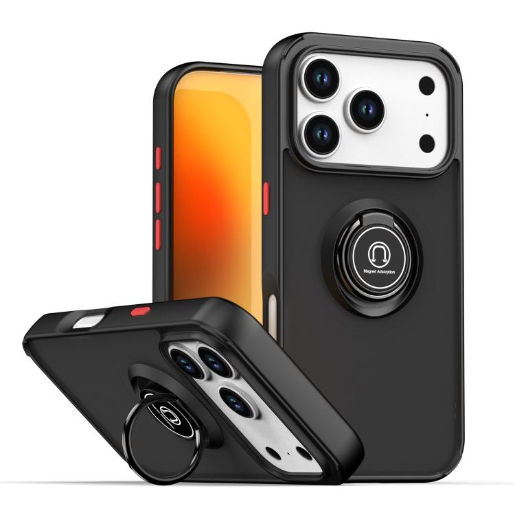 Q Shadow 1 Series TPU + PC Phone Case with Ring, For iPhone 18 Pro / 17 Pro, For iPhone 18 Pro Max / 17 Pro Max, For iPhone 17e / 16e