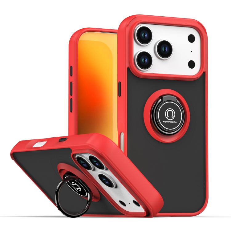 Q Shadow 1 Series TPU + PC Phone Case with Ring, For iPhone 17e / 16e, For iPhone 17 Pro Max, For iPhone 17 Pro