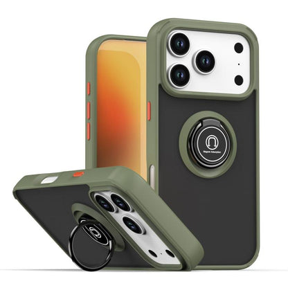 Q Shadow 1 Series TPU + PC Phone Case with Ring, For iPhone 17e / 16e, For iPhone 17 Pro Max, For iPhone 17 Pro