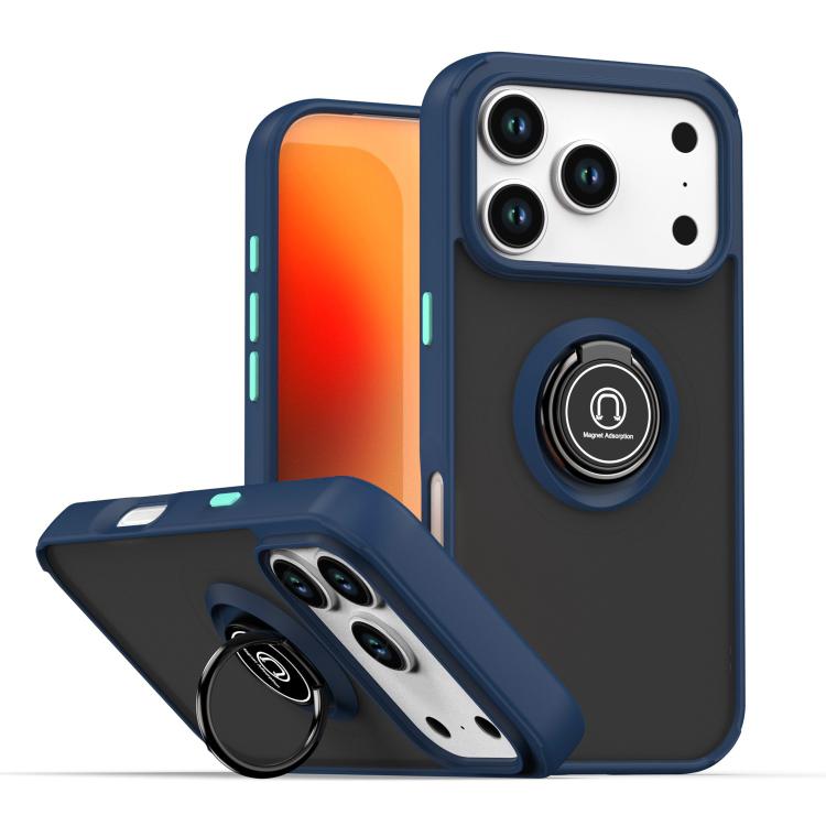 Q Shadow 1 Series TPU + PC Phone Case with Ring, For iPhone 17e / 16e, For iPhone 17 Pro Max, For iPhone 17 Pro