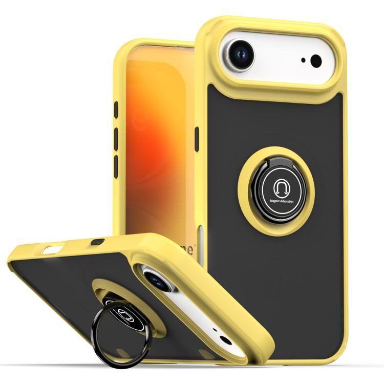 Q Shadow 1 Series TPU + PC Phone Case with Ring, For iPhone 17 Air, For iPhone 16e, For iPhone 16 Pro Max