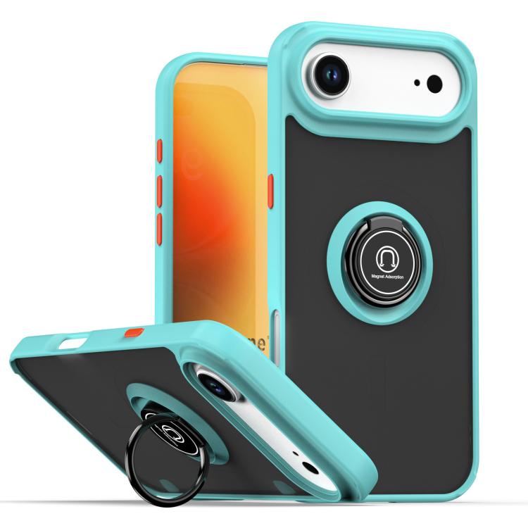 Q Shadow 1 Series TPU + PC Phone Case with Ring, For iPhone 17, For iPhone Air, For iPhone 16 Pro Max