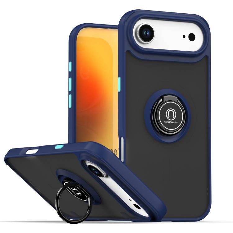 Q Shadow 1 Series TPU + PC Phone Case with Ring, For iPhone 17, For iPhone Air, For iPhone 16 Pro Max