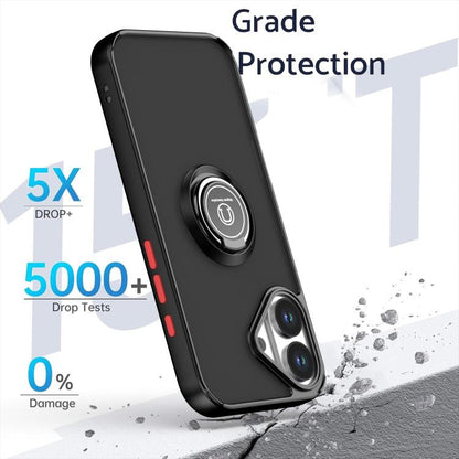 Q Shadow 1 Series TPU + PC Phone Case with Ring, For iPhone 17, For iPhone Air, For iPhone 16 Pro Max