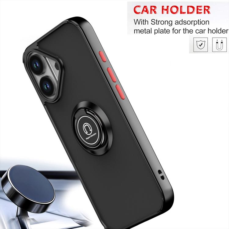 Q Shadow 1 Series TPU + PC Phone Case with Ring, For iPhone 17, For iPhone Air, For iPhone 16 Pro Max
