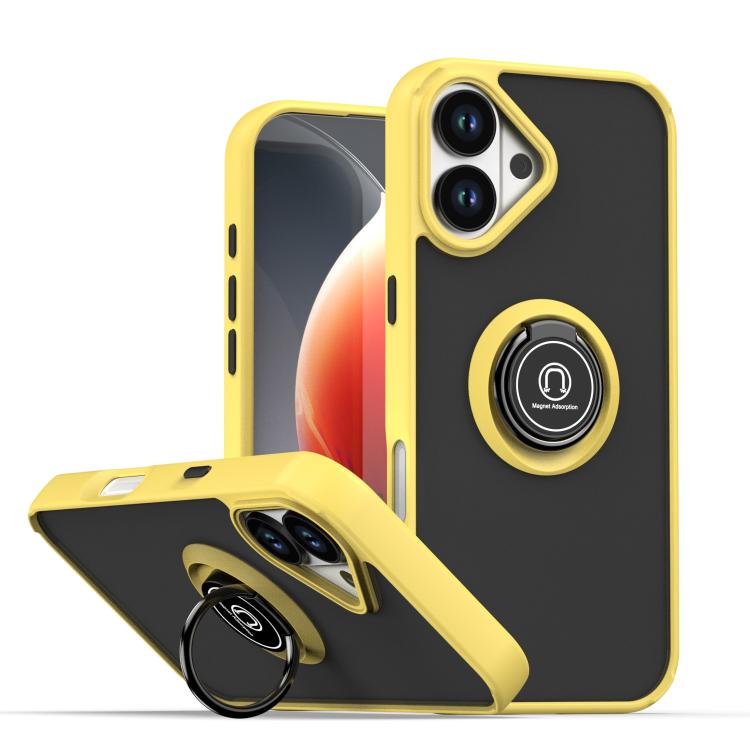 Q Shadow 1 Series TPU + PC Phone Case with Ring, For iPhone 17, For iPhone Air, For iPhone 16 Pro Max