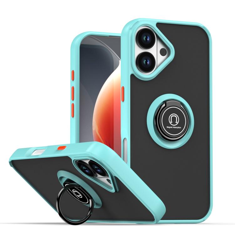 Q Shadow 1 Series TPU + PC Phone Case with Ring, For iPhone 17, For iPhone Air, For iPhone 16 Pro Max
