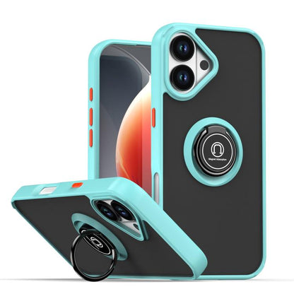 Q Shadow 1 Series TPU + PC Phone Case with Ring, For iPhone 17, For iPhone Air, For iPhone 16 Pro Max