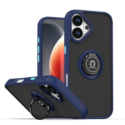 Q Shadow 1 Series TPU + PC Phone Case with Ring, For iPhone 17, For iPhone Air, For iPhone 16 Pro Max