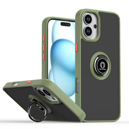 Q Shadow 1 Series TPU + PC Phone Case with Ring, For iPhone 16 Pro, For iPhone 16 Plus, For iPhone 15 Pro Max