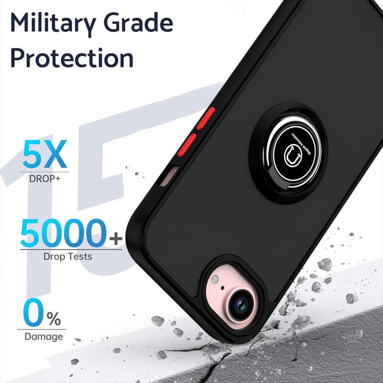 Q Shadow 1 Series TPU + PC Phone Case with Ring, For iPhone 17e / 16e, For iPhone 17 Pro Max, For iPhone 17 Pro