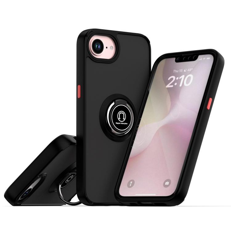 Q Shadow 1 Series TPU + PC Phone Case with Ring, For iPhone 17 Air, For iPhone 16e, For iPhone 16 Pro Max