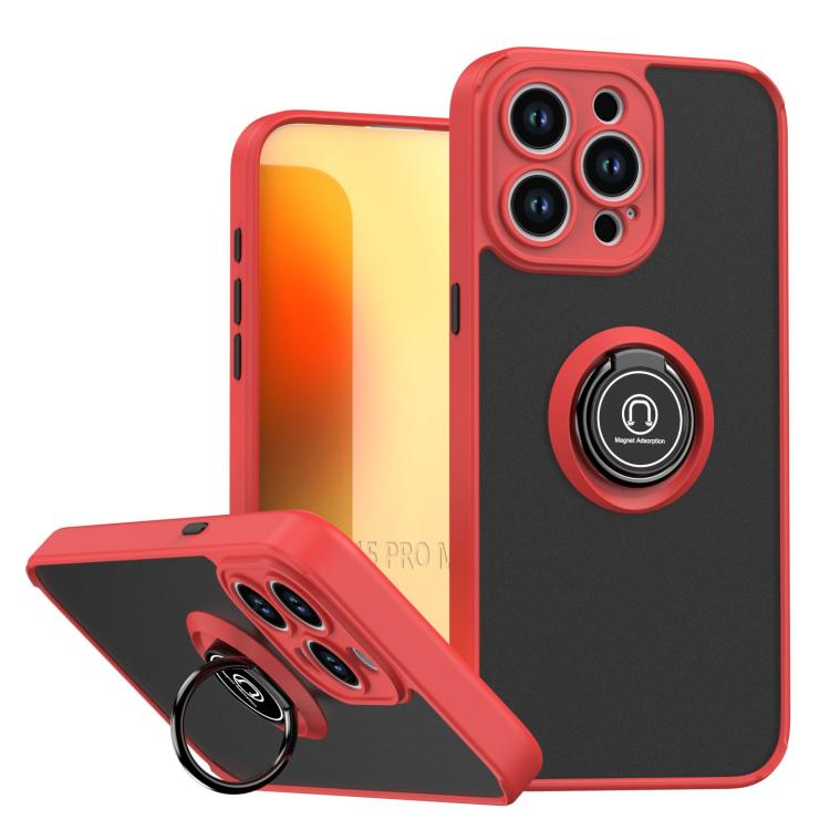 Q Shadow 1 Series TPU + PC Phone Case with Ring, For iPhone 16 Pro, For iPhone 16 Plus, For iPhone 15 Pro Max