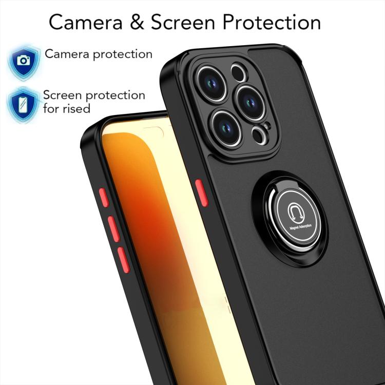 Q Shadow 1 Series TPU + PC Phone Case with Ring, For iPhone 15 Pro, For iPhone 15 Plus, For iPhone 15