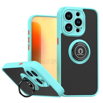 Q Shadow 1 Series TPU + PC Phone Case with Ring, For iPhone 15 Pro, For iPhone 15 Plus, For iPhone 15