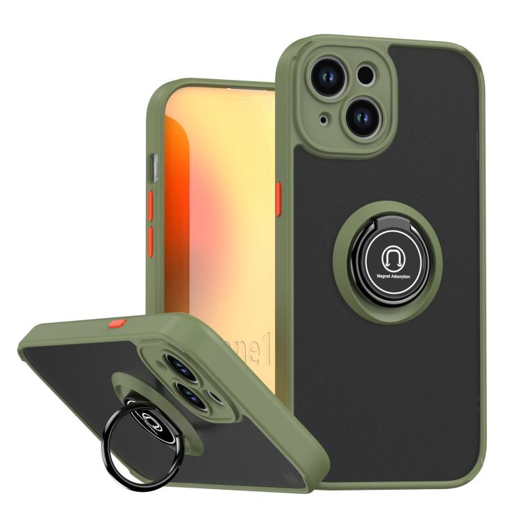 Q Shadow 1 Series TPU + PC Phone Case with Ring, For iPhone 15 Pro, For iPhone 15 Plus, For iPhone 15