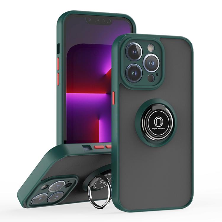 Q Shadow 1 Series TPU + PC Phone Case with Ring, For iPhone 13 Pro, For iPhone 12, For iPhone 12 Pro Max