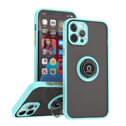 Q Shadow 1 Series TPU + PC Phone Case with Ring, For iPhone 13 Pro, For iPhone 12, For iPhone 12 Pro Max