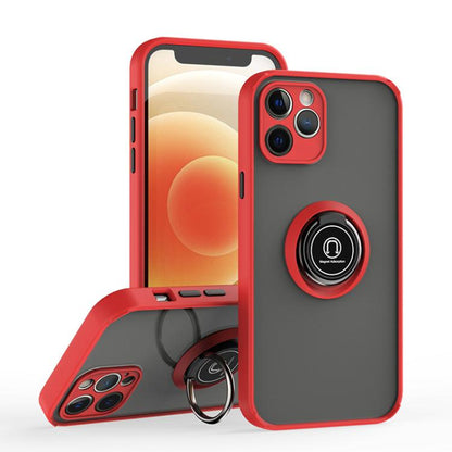 Q Shadow 1 Series TPU + PC Phone Case with Ring, For iPhone 13 Pro, For iPhone 12, For iPhone 12 Pro Max