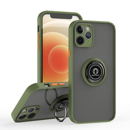 Q Shadow 1 Series TPU + PC Phone Case with Ring, For iPhone 13 Pro, For iPhone 12, For iPhone 12 Pro Max