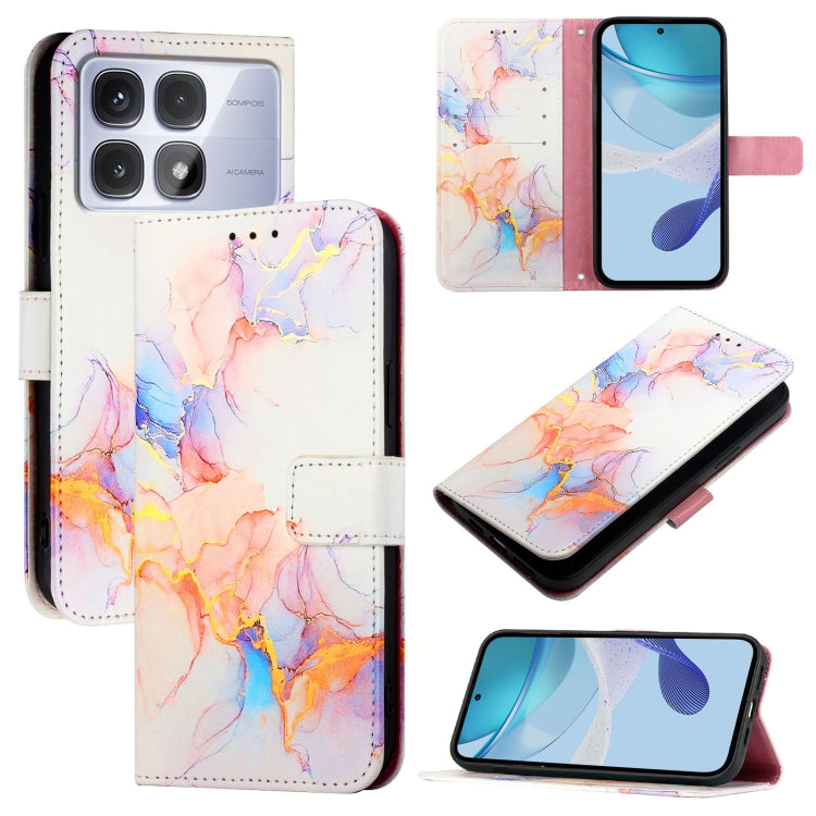 PT003 Marble Pattern Flip Leather Phone Case