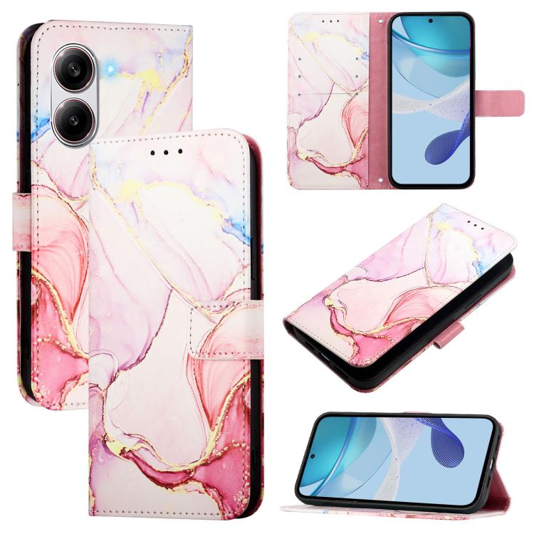 PT003 Marble Pattern Flip Leather Phone Case