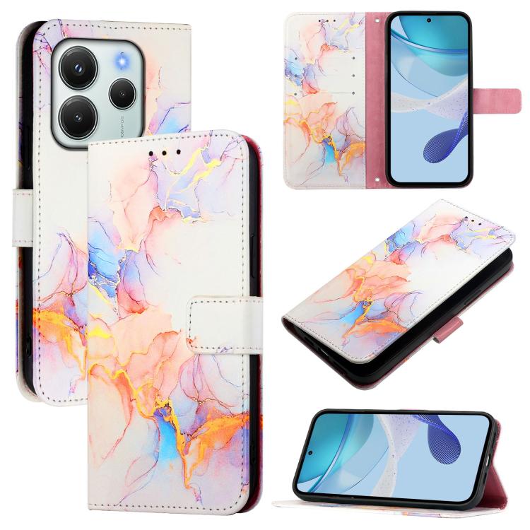 PT003 Marble Pattern Flip Leather Phone Case