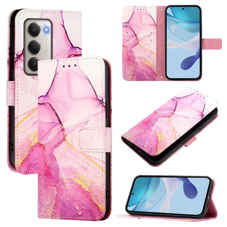 PT003 Marble Pattern Flip Leather Phone Case, For Redmi Note 15 Pro 5G Global 163.6mm, For Redmi 15 5G Global / 15 4G SEA 169mm, For Redmi 15 5G / 4G EU 171mm, For Redmi Note 14 4G 164.84mm