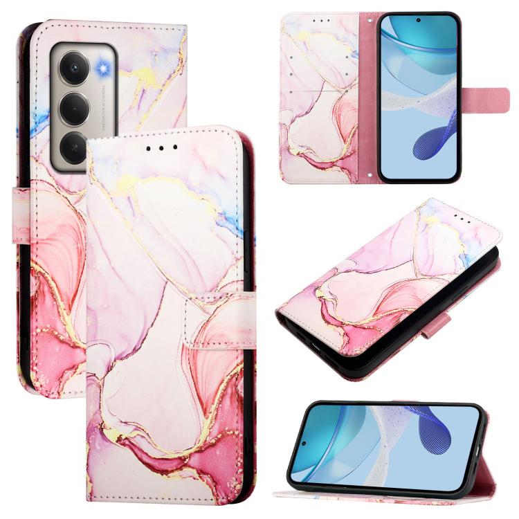 PT003 Marble Pattern Flip Leather Phone Case, For Redmi Note 15 Pro 5G Global 163.6mm, For Redmi 15 5G Global / 15 4G SEA 169mm, For Redmi 15 5G / 4G EU 171mm, For Redmi Note 14 4G 164.84mm