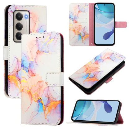 PT003 Marble Pattern Flip Leather Phone Case, For Redmi Note 15 Pro 5G Global 163.6mm, For Redmi 15 5G Global / 15 4G SEA 169mm, For Redmi 15 5G / 4G EU 171mm, For Redmi Note 14 4G 164.84mm