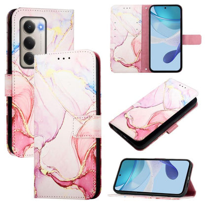 PT003 Marble Pattern Flip Leather Phone Case