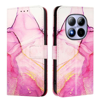 PT003 Marble Pattern Flip Leather Phone Case, For Redmi Note 15 Pro 5G Global 163.6mm, For Redmi 15 5G Global / 15 4G SEA 169mm, For Redmi 15 5G / 4G EU 171mm, For Redmi Note 14 4G 164.84mm