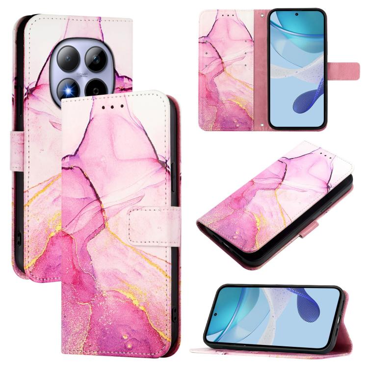 PT003 Marble Pattern Flip Leather Phone Case, For Redmi Note 15 Pro 5G Global 163.6mm, For Redmi 15 5G Global / 15 4G SEA 169mm, For Redmi 15 5G / 4G EU 171mm, For Redmi Note 14 4G 164.84mm