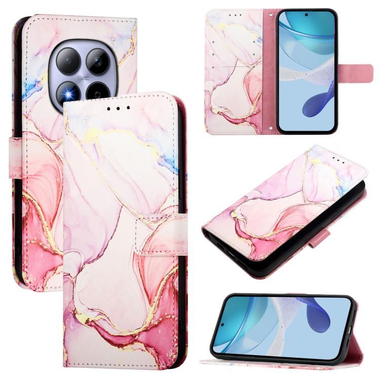 PT003 Marble Pattern Flip Leather Phone Case, For Redmi Note 15 Pro 5G Global 163.6mm, For Redmi 15 5G Global / 15 4G SEA 169mm, For Redmi 15 5G / 4G EU 171mm, For Redmi Note 14 4G 164.84mm