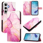 PT003 Marble Pattern Flip Leather Phone Case, For Samsung Galaxy S26 5G, For Samsung Galaxy S25 Edge 5G, For Samsung Galaxy S24 FE 5G