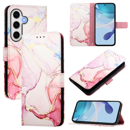 PT003 Marble Pattern Flip Leather Phone Case, For Samsung Galaxy S26 5G, For Samsung Galaxy S25 Edge 5G, For Samsung Galaxy S24 FE 5G