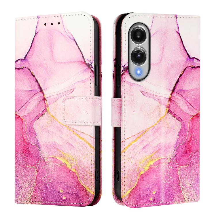 PT003 Marble Pattern Flip Leather Phone Case