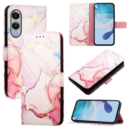 PT003 Marble Pattern Flip Leather Phone Case, For Samsung Galaxy S26 5G, For Samsung Galaxy S25 Edge 5G, For Samsung Galaxy S24 FE 5G