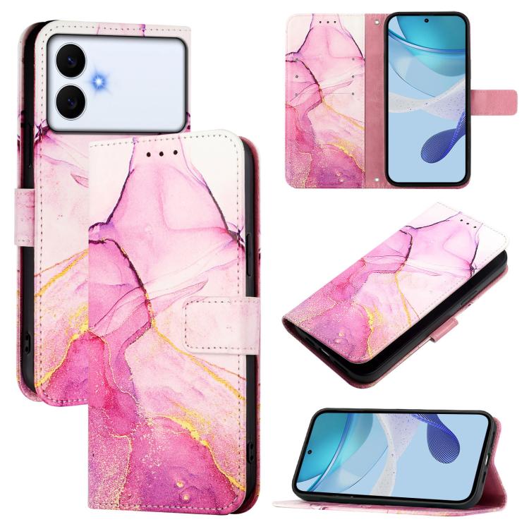 PT003 Marble Pattern Flip Leather Phone Case, For Galaxy S26 FE 5G, For Samsung Galaxy S26+ 5G, For Samsung Galaxy S26 Edge 5G, For Samsung Galaxy S26 Ultra 5G
