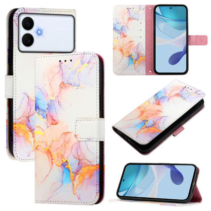 PT003 Marble Pattern Flip Leather Phone Case