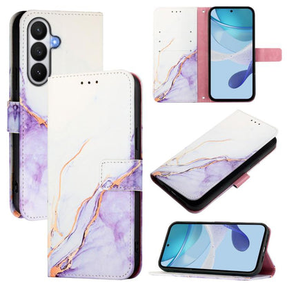 PT003 Marble Pattern Flip Leather Phone Case, For Samsung Galaxy S26 5G, For Samsung Galaxy S25 Edge 5G, For Samsung Galaxy S24 FE 5G