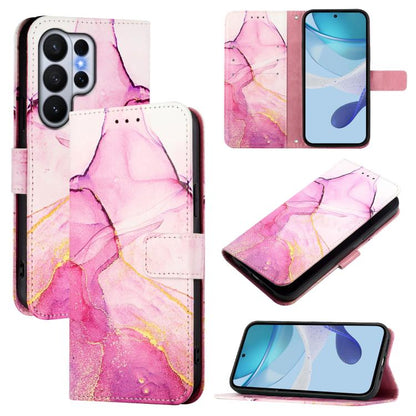 PT003 Marble Pattern Flip Leather Phone Case, For Galaxy S26 FE 5G, For Samsung Galaxy S26+ 5G, For Samsung Galaxy S26 Edge 5G, For Samsung Galaxy S26 Ultra 5G