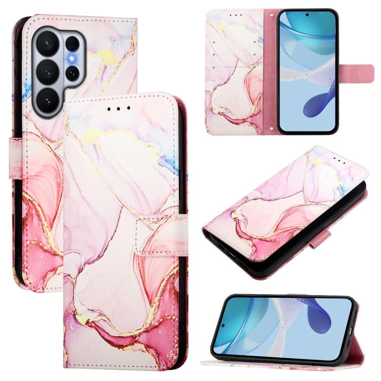 PT003 Marble Pattern Flip Leather Phone Case, For Galaxy S26 FE 5G, For Samsung Galaxy S26+ 5G, For Samsung Galaxy S26 Edge 5G, For Samsung Galaxy S26 Ultra 5G