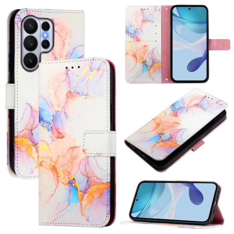 PT003 Marble Pattern Flip Leather Phone Case, For Galaxy S26 FE 5G, For Samsung Galaxy S26+ 5G, For Samsung Galaxy S26 Edge 5G, For Samsung Galaxy S26 Ultra 5G