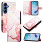 PT003 Marble Pattern Flip Leather Phone Case, For Galaxy S26 FE 5G, For Samsung Galaxy S26+ 5G, For Samsung Galaxy S26 Edge 5G, For Samsung Galaxy S26 Ultra 5G