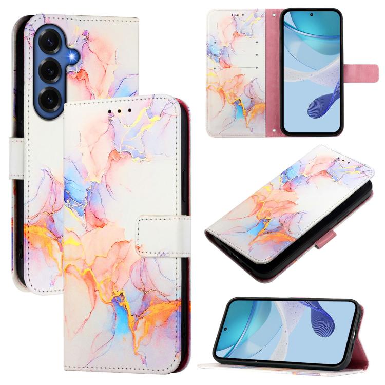 PT003 Marble Pattern Flip Leather Phone Case, For Galaxy S26 FE 5G, For Samsung Galaxy S26+ 5G, For Samsung Galaxy S26 Edge 5G, For Samsung Galaxy S26 Ultra 5G